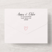 Faire Calligraphie Tout en Un Faire-Part de Mariag (Verso)