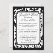 Faire carte d'anniversaire de mariage en damassé n (Devant)