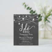 Faire carte de BBQ Budget Rustique Invitation de F (Debout devant)
