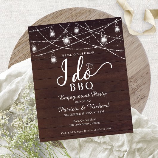 Faire carte de invitation de fête de fiançailles r