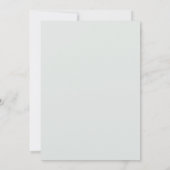 Faire carte de mariage à monogramme de blason vert (Dos)
