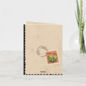 Faire carte de mariage avec timbre vintage (Dos)