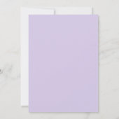 Faire carte de mariage 'Hydrangea Violet Élegant' (Dos)