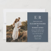 Faire carte de mariage personnalisée avec monogram (Devant)