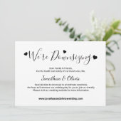 Faire carte de mariage plus petite écriture élégan (Debout devant)