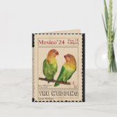 Faire carte de mariage vintage avec timbre (Devant)