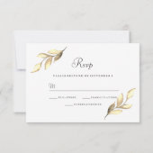Faire carte de réponse moderne pour mariage avec f (Dos)