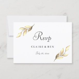 Faire carte de réponse moderne pour mariage avec f