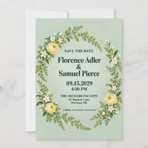 Faire carte de sauvegarde de date de Jardin Botani