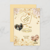 Faire carte d'invitation de mariage  (Devant / Derrière)