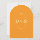 Faire carte d'invitation de mariage à arche de ver (Dos)