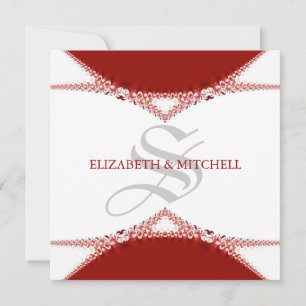 Faire carte d'invitation de mariage à dentelle mon