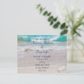 Faire carte d'invitation de mariage à la plage (Debout devant)