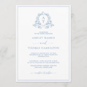 Faire carte d'invitation de mariage au monogramme (Devant)
