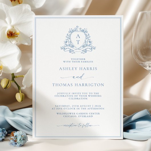 Faire carte d'invitation de mariage au monogramme
