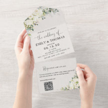 Faire carte d'invitation de mariage aux fleurs bla
