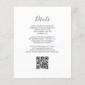 Faire carte d'invitation de mariage avec code QR e (Dos)