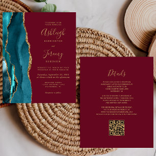 Faire carte d'invitation de mariage avec code QR s