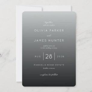 Faire carte d'invitation de mariage avec dégradé g