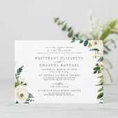 Faire carte d'invitation de mariage blanc avec les (Debout devant)