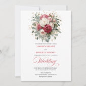 Faire carte d'invitation de mariage Boho Blush Bla (Devant)