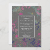 Faire carte d'invitation de mariage botanique (Devant)