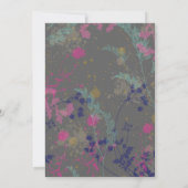 Faire carte d'invitation de mariage botanique (Dos)