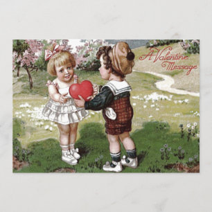 Faire carte d'invitation de mariage couple d'enfan