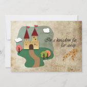 Faire carte d'invitation de mariage de château de (Dos)
