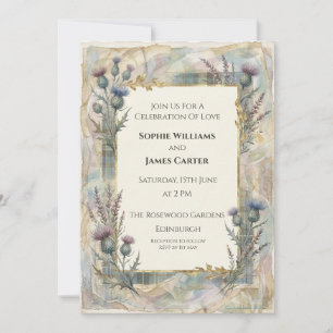 Faire Carte d'Invitation de Mariage Écossaise au C
