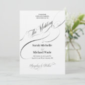 Faire carte d'invitation de mariage en calligraphi (Debout devant)