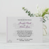 Faire carte d'invitation de mariage flocons de nei (Debout devant)