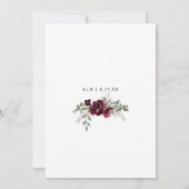 Faire carte d'invitation de mariage Herbe des Pamp (Dos)