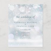 Faire carte d'invitation de mariage premiers floco (Devant)