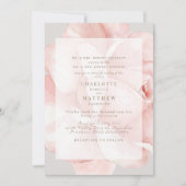 Faire carte d'invitation de mariage Rose Fardée de (Devant)