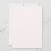 Faire carte d'invitation de mariage Rose Fardée de (Dos)