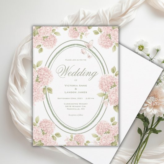 Faire carte d'invitation de mariage vintage aux ho
