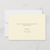 Faire carte d'invitation de thé de mariage chic da (Dos)