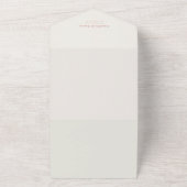 Faire carte Rose Poussiéreuse Rétro Code QR invita (Dehors)