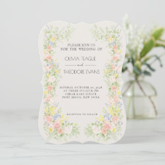Faire Cartes d'Invitation de Mariage de Jardin Rég