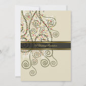 Faire Classe Boho Invitation de Mariage aux Spiral (Dos)