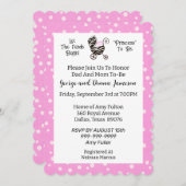 Faire commencer les fonds “PRINCESSE” Invitation (Devant / Derrière)