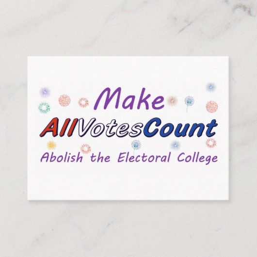 Faire Compter Tous Les Votes, cartes d'insertion c (Devant)