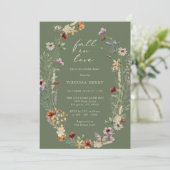 Faire Connaissance Boho Invitation de Fête de Mari (Debout devant)