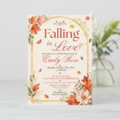 Faire Connaissance Invitation de Baby Shower Flora (Debout devant)