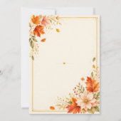 Faire Connaissance Invitation de Baby Shower Flora (Dos)