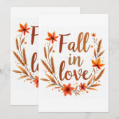Faire Connaissance Invitation de Mariage (Devant / Derrière)