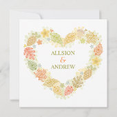 Faire Connaissance Invitation de Mariage (Dos)