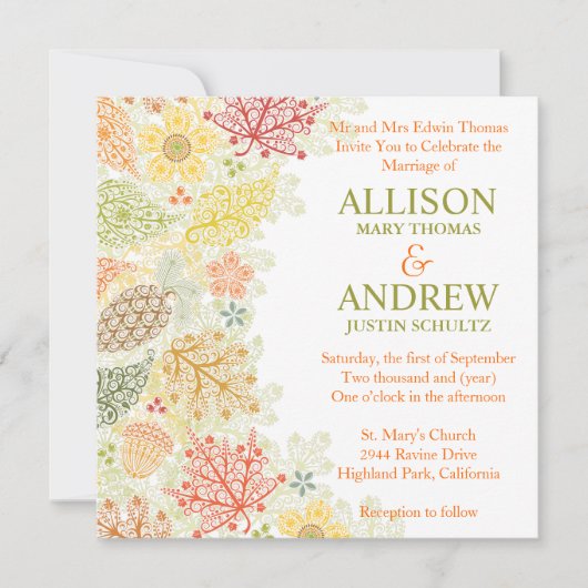 Faire Connaissance Invitation de Mariage (Devant)