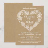 Faire Connaissance Invitation de Mariage (Devant / Derrière)